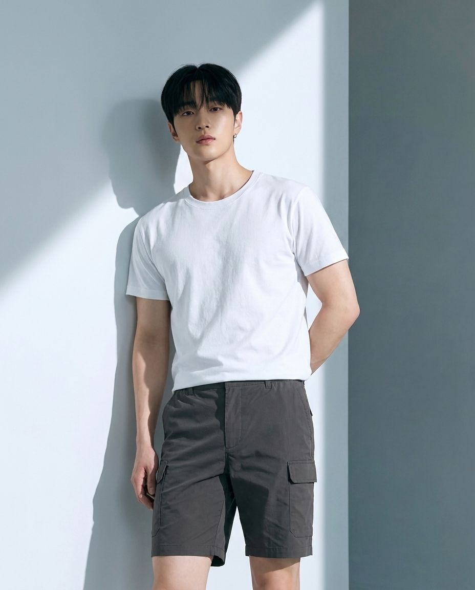 남성 PRJCT 카고 밴딩 쇼츠 EYF2PH1130