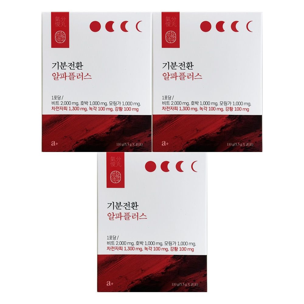 생활약속 기분전환 알파 플러스 5.5g x 20포 3개 / 써클