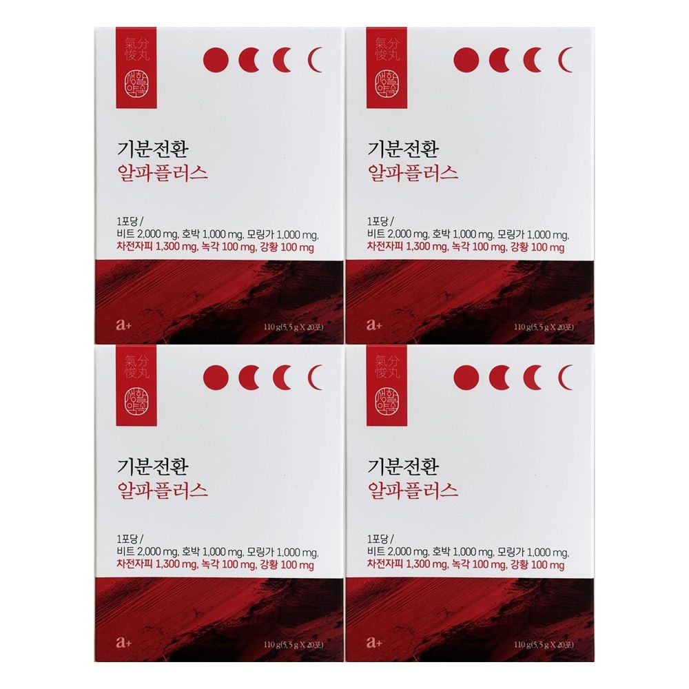 생활약속 기분전환 알파 플러스 5.5g x 20포 4개 / 써클