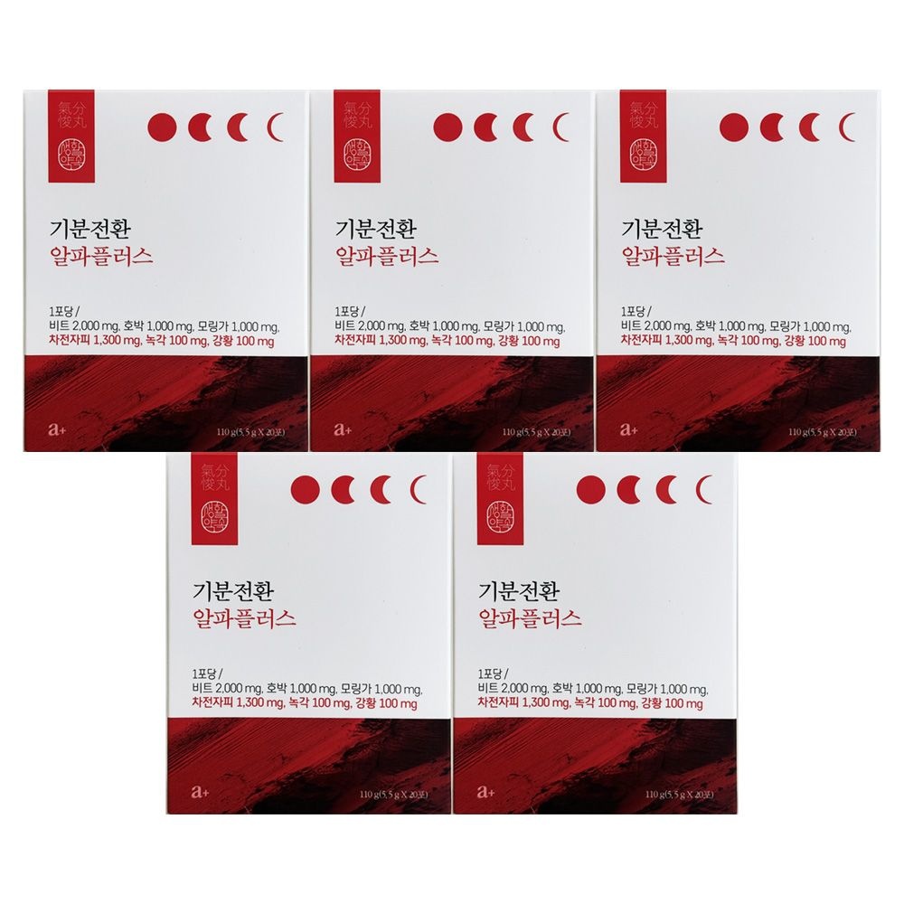 생활약속 기분전환 알파 플러스 5.5g x 20포 5개 / 써클
