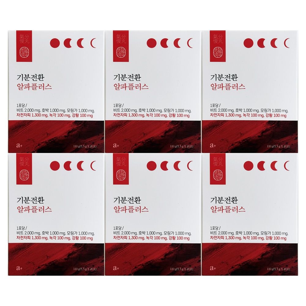 생활약속 기분전환 알파 플러스 5.5g x 20포 6개 / 써클