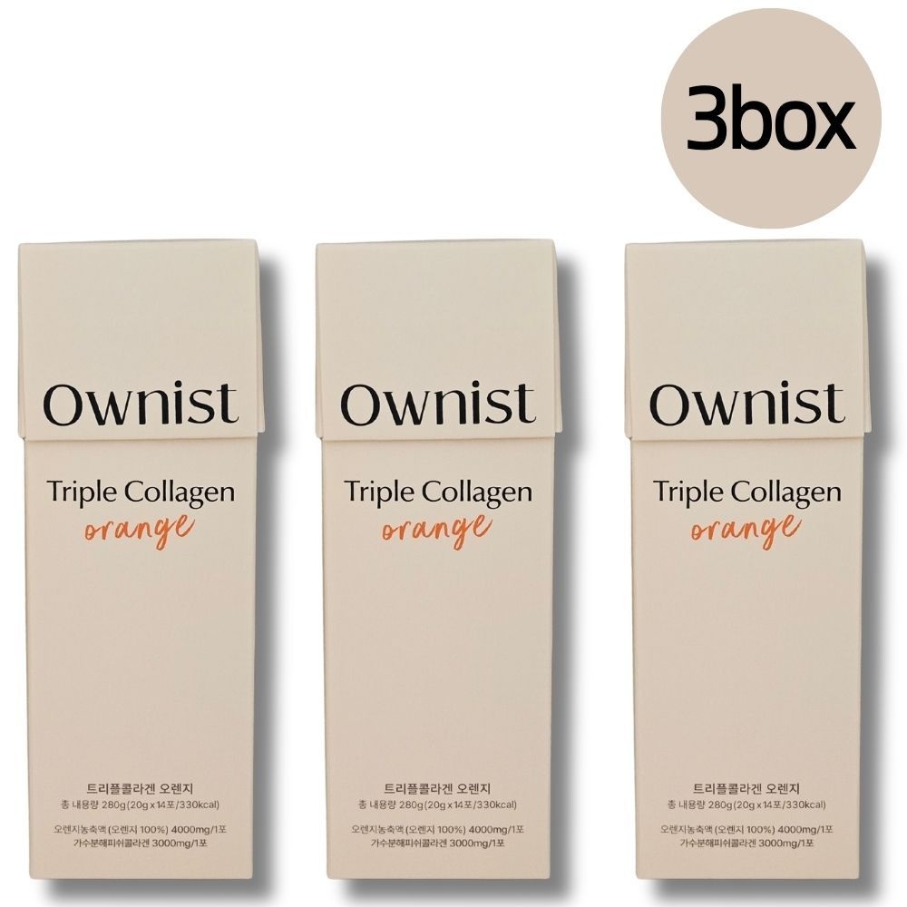 [오늘출발] 오니스트 트리플콜라겐 오렌지 20g x42포 (3box)