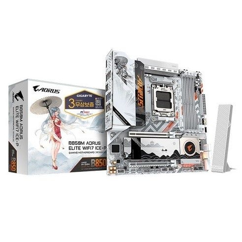 GIGABYTE B850M AORUS ELITE WIFI7 ICE-P 피씨디렉트 메인보드 MOTHERBOARD, B850M AORUS ICE-P