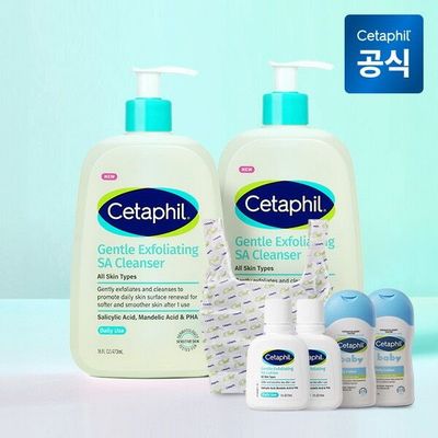 [세타필] 등드름 각질제거 약산성 SA 바디워시 473ml 2개