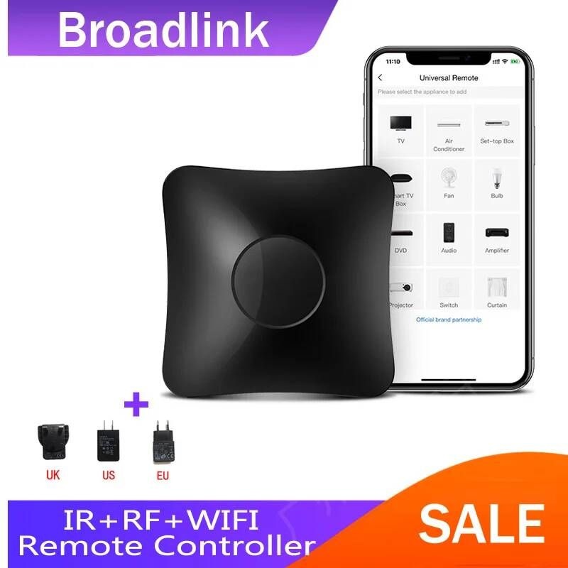 [해외] 탁상용 원목 ai 블루투스 Broadlink-최신 RM4 pro IR RF wifi 범용 원격 스마트 홈 자동화 알렉사 및 구글 홈으로 작동