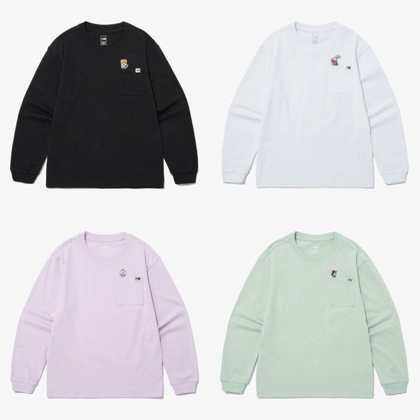 노스페이스키즈 NORTHFACE KIDS NT7TP03 키즈 애니 메이트 롱슬리브 라운드 티 KS ANI-MATE L/S R/TEE