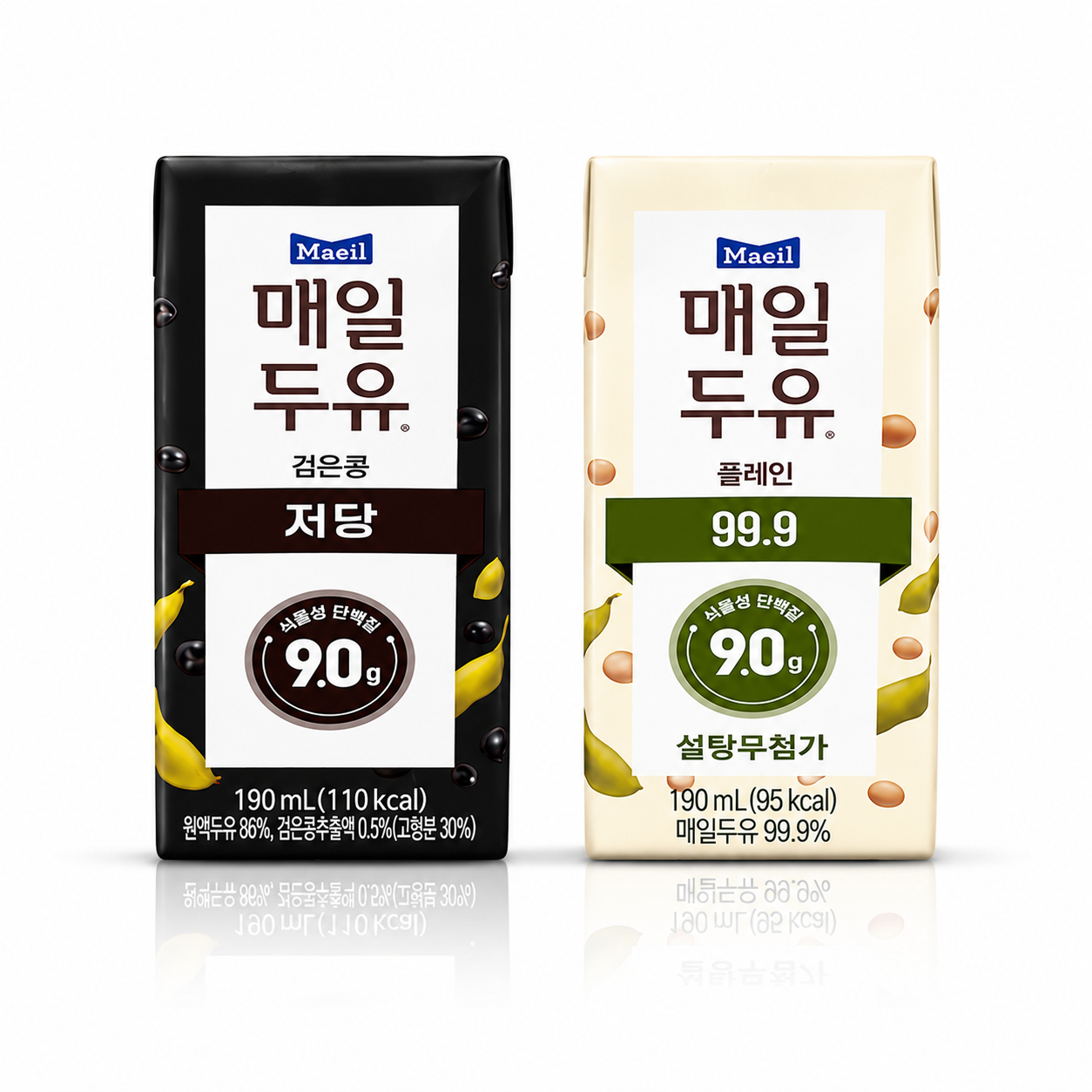 매일두유 99.9 190ml 24팩 + 검은콩 190ml 24팩
