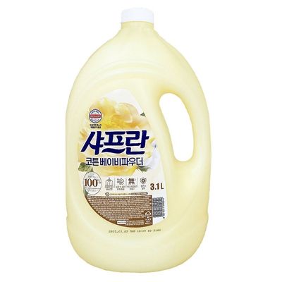 [LG생활건강] 샤프란 섬유유연제 코튼 베이비파우더 3.1L