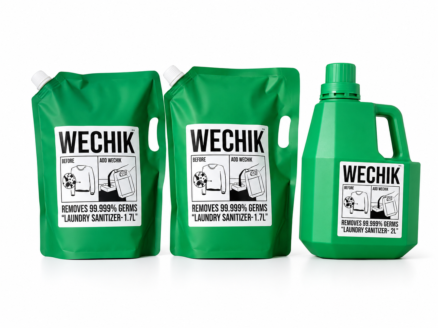 위칙지엔디 위칙 소독 섬유유연제 2L 1개 + 리필 1.7L 2개
