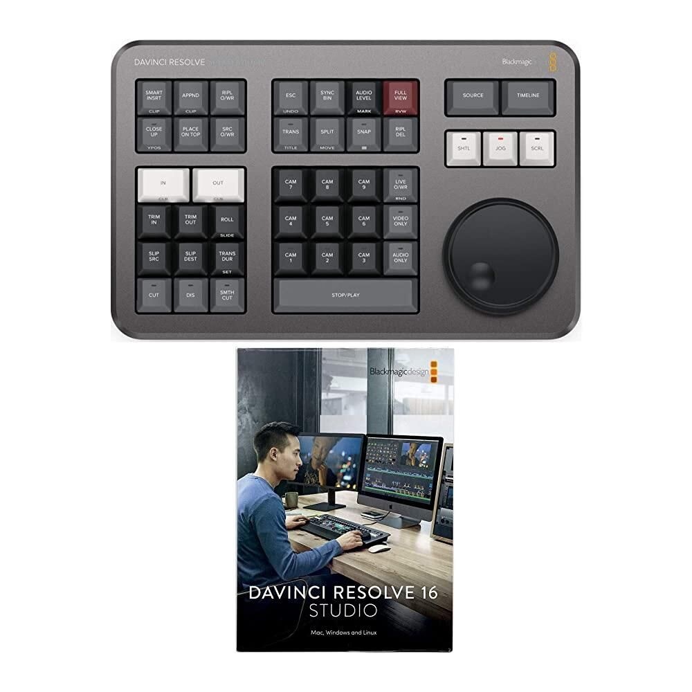 [해외] Blackmagic Design Davinci Resolve Studio 활성화 키 스피드 에디터 번들 포함 2 품목 [호환]