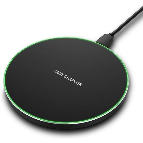 FDGAO [해외] 빠른 무선 충전기 아이폰호환 17 Pro 16 15 14 13 12 SE XS Max XR AirPods와 호환되는 최대 20W 충전 패드; Samsung Galaxy S25 S24 No