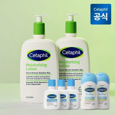 [세타필] 모이스춰라이징 로션 591ml 2개+클렌저 29ml 3개