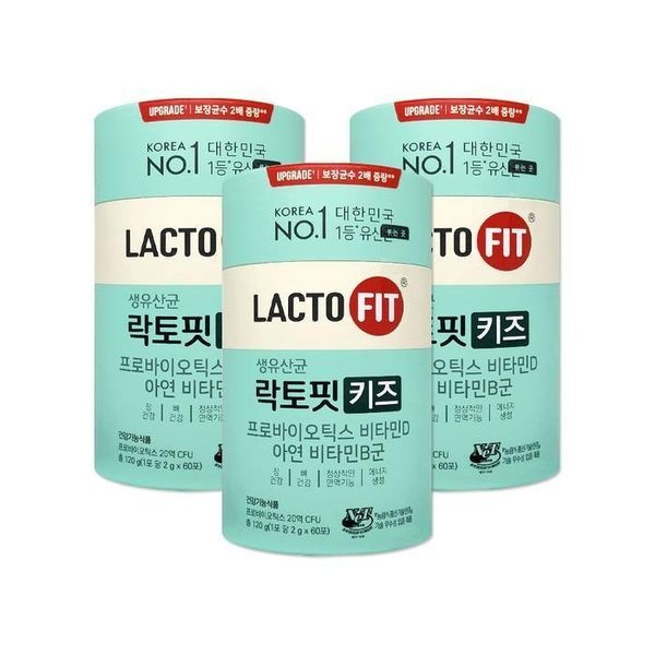 [하프클럽]종근당건강 락토핏 생유산균 키즈 2g 60포 3개/mjc