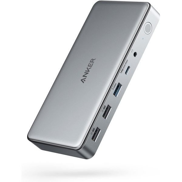 [해외] Anker 앤커 10 in 1 USB C 도킹 스테이션 듀얼 HDMI DisplayPort를 지원하는 DisplayLink 윈도우 노트북 맥북 에어 프로 13 16인