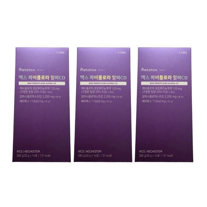 뉴트리코어 맥스 파비플로라 알파CD 20g x 14포 (3개)