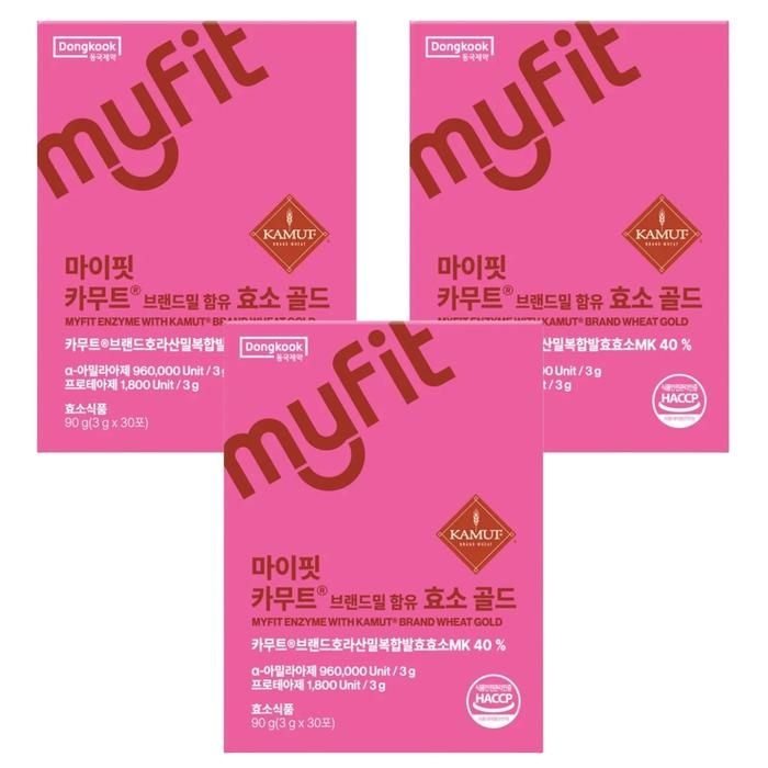 [단비] 동국제약 마이핏 카무트 효소 골드 30포 x 3개