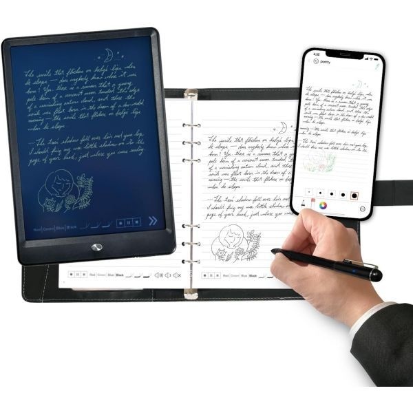 [해외] 노트북과 필기 보드 스마트 동기화 펜 스마트폰 IPAD 안드로이드 iOS 의 앱을 통해 종이 노트를 디지털화 텍스트로