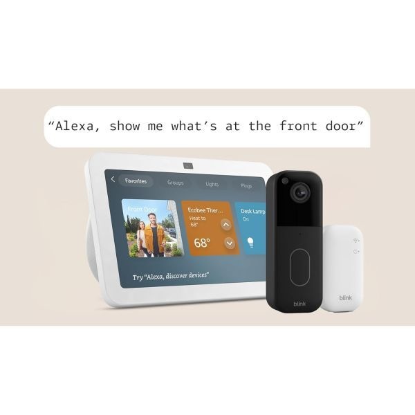 [해외] Blink 비디오 도어벨 최신 모델 이 포함된 Amazon Echo Show 8 Alexa Early Access 포함 225931