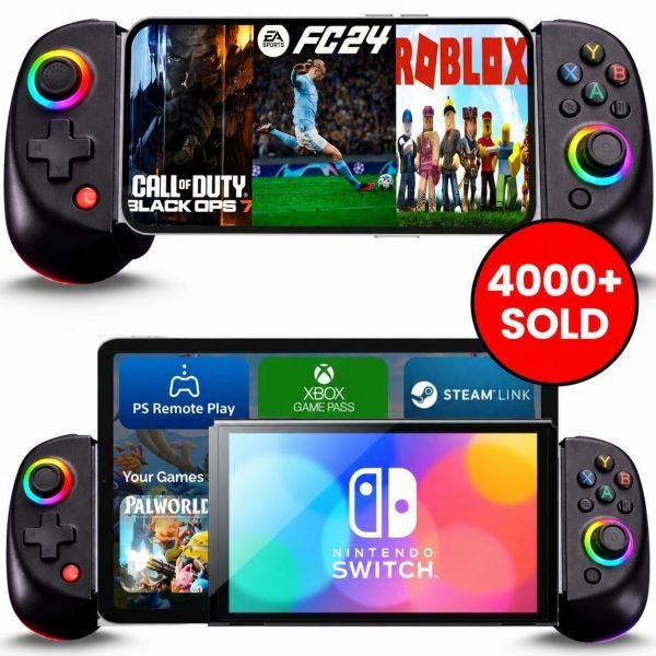 [해외] MAJESTECH의 새로운 D8 모바일 게임 컨트롤러 아이폰호환 안드로이드 iPad 태블릿 Xbox 클라우드 플레이스테이션 Remote