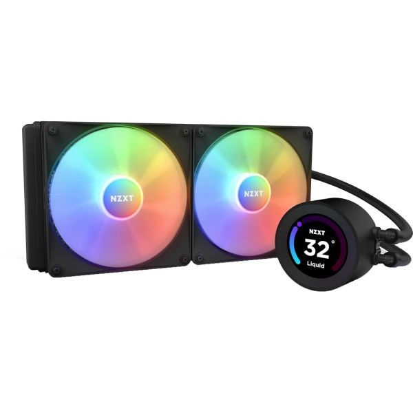NZXT [해외] NZXT Kraken Elite 280 RGB 수랭 쿨러 280mm 디스플레이 컨트롤러 팬 포함 블랙 255375