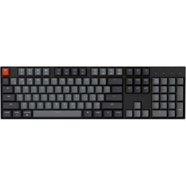 [해외] Keychron 키크론 K10 풀사이즈 104키 블루투스 무선 기계식 게이밍 키보드 Mac Windows 호환 Silent K Pro Red 스위치 멀티태