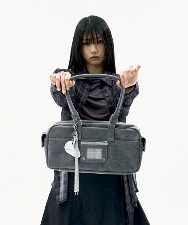 오호스 OJOS Det아차 ACHAble Keyring Baguette Bag / Stone Blue