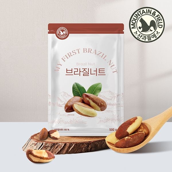 산과들에 26년산 햇 브라질너트(페루산)500gx2봉 (1kg 햇견과류)