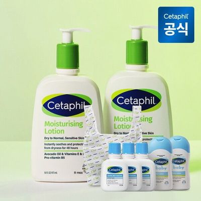 [세타필] 모이스춰라이징 로션 473ml 2개+클렌저 29ml 3개