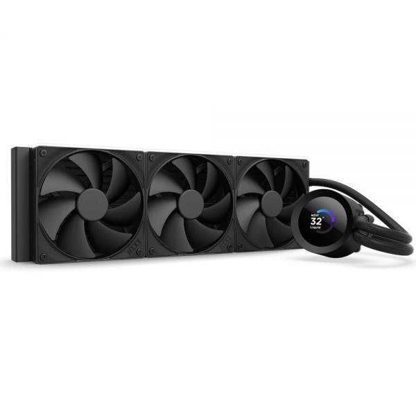 NZXT [해외] NZXT Kraken Plus 360 – 일체형 CPU 수랭 쿨러 360mm 라디에이터 F120P 팬 3개 맞춤형 1.54인치 정사각형 LCD AMD AM5 AM4 Intel LGA
