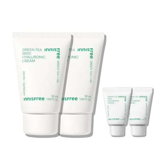 그린티 씨드 히알루론산 크림 50mL (튜브형) 2개+그린티 씨드 히알루론산 크림 15mL 2개
