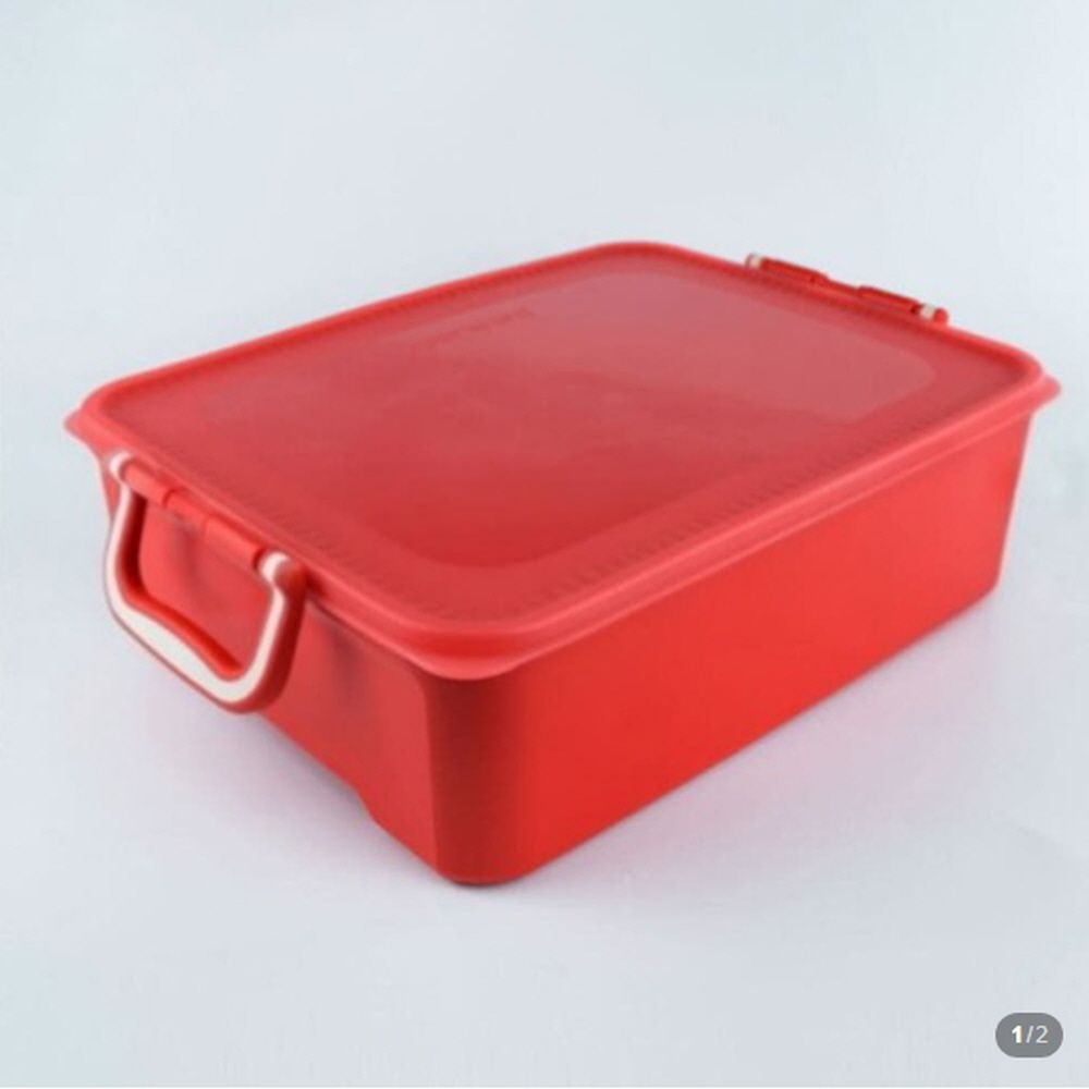 타파웨어 시그니처 김치 키퍼 5.5L 레드 김장용기 물김치통
