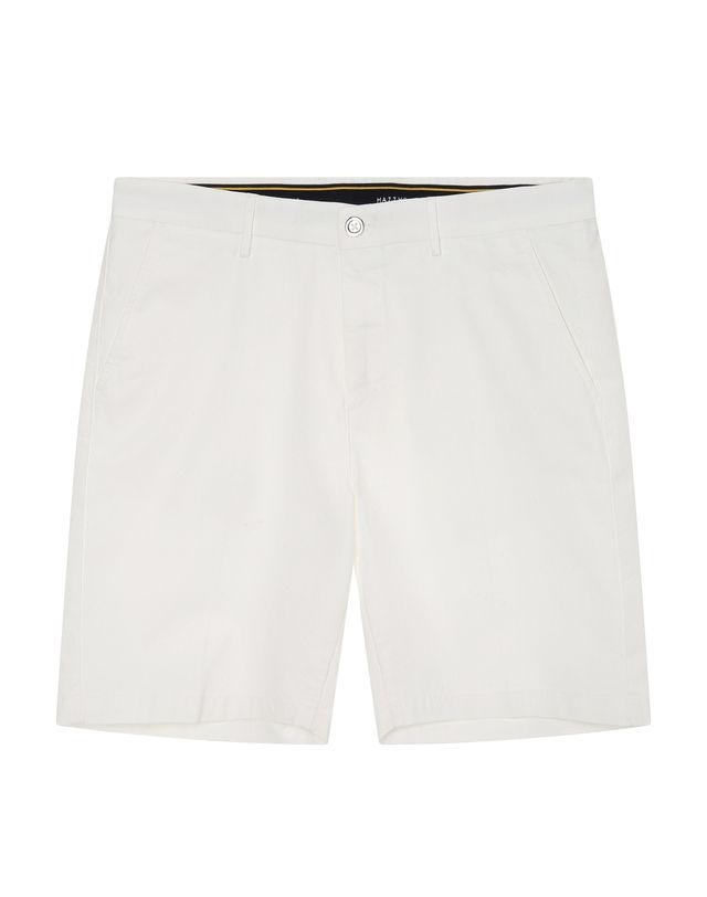 [25SS] [COMFORT] 화이트 가먼트다잉 숏 팬츠 HZPA5B501WT