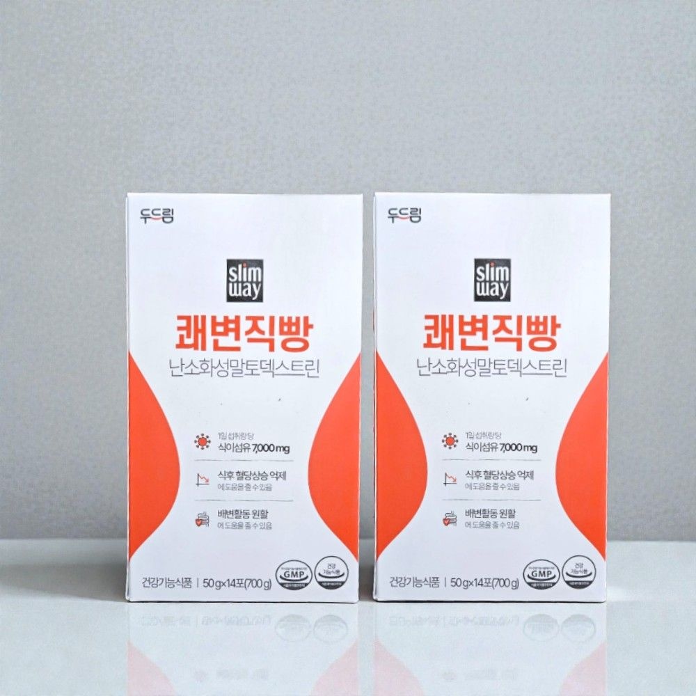 두드림 슬림웨이 쾌변직빵 식이섬유 14포 2박스