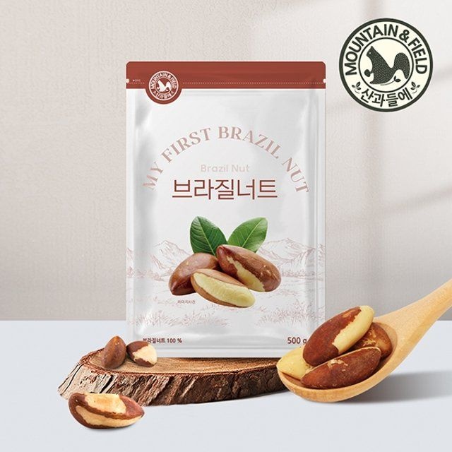 산과들에 [산과들에] 26년 햇견과 브라질너트 500g x2봉 (총1kg) 셀레늄