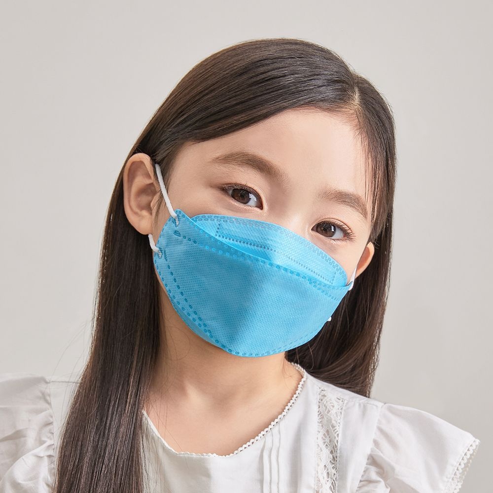 꼼마꼼마 유아 마스크 어린이 파란색 KF80 KF94 3매 X5set 선택하기