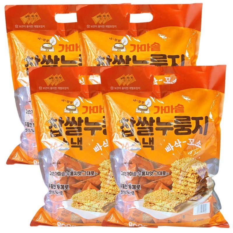 가마솥 찹쌀 누룽지 스낵 900gx4개 (가마솥 찹쌀 누룽지 스낵 900gx4개)