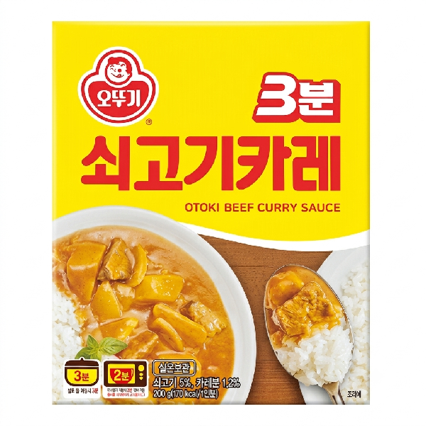 오뚜기 3분 쇠고기카레 200g x 24개