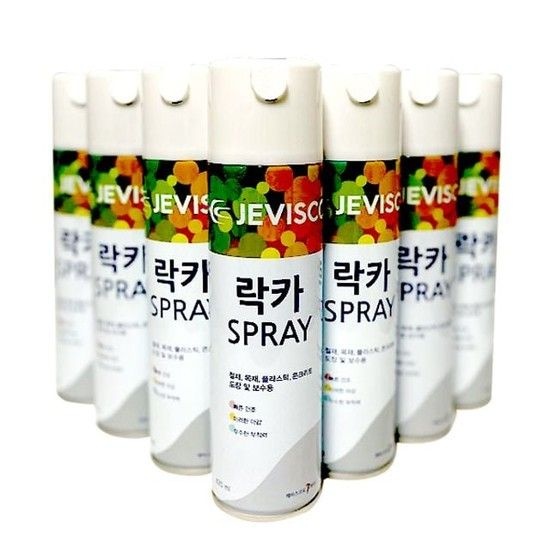 제비스코 은색 락카 스프레이 420ml 다용도페인트 벽지페인트 유성페인트 가구페인트