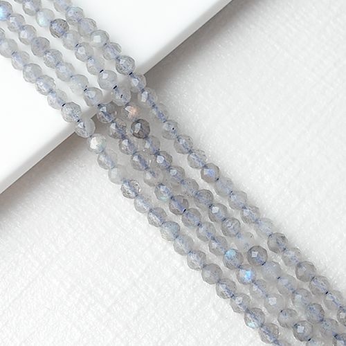 비즈아이협력사 비즈아이 [5-421-29]원석 축구볼컷 3mm 천연석 래브라도 ,반줄(약19cm)