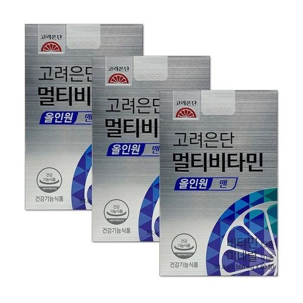 [하프클럽]고려은단 멀티비타민 올인원 맨 60정 3박스 6개월분 dn