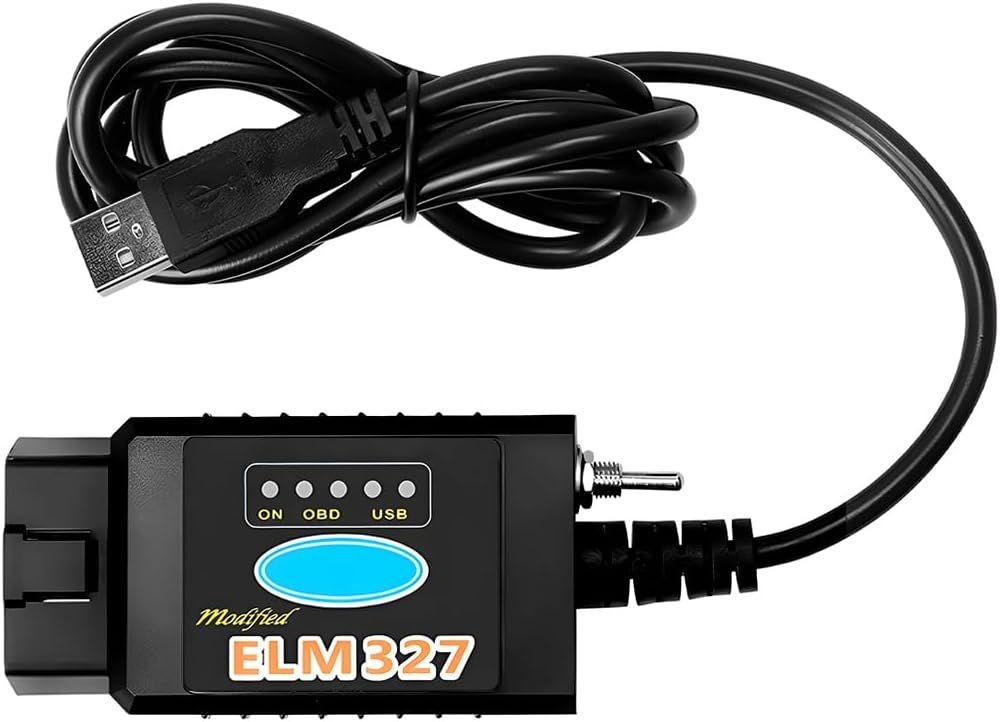 Ywdiml 차량 OBD2 USB 어댑터, OBD2에서 인터페이스 케이블 진단 스캔 도구(MS CAN/HS CAN 스위치 포함), 자동 OBDII 스캐너