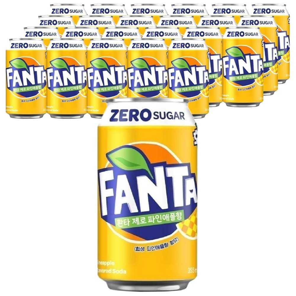 코카콜라 환타 제로 파인애플 355ml x 24캔