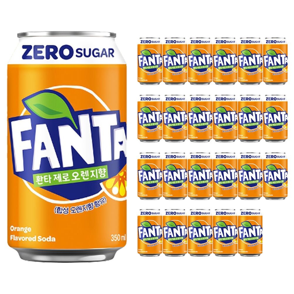 코카콜라 환타 제로 오렌지 350ml x 24캔