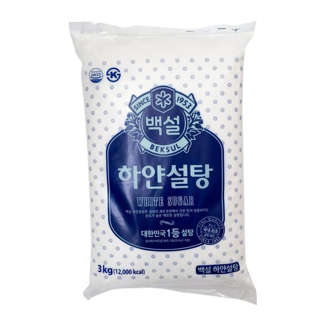 백설 하얀설탕 3kg 정백당