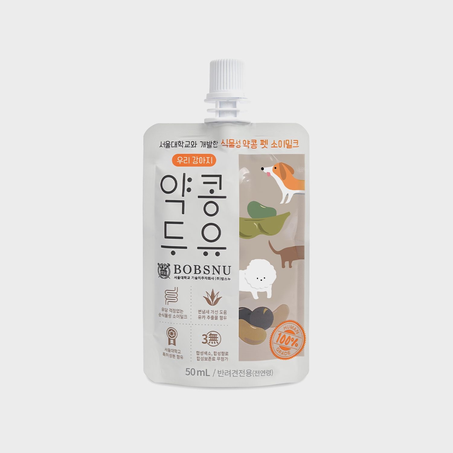 [롯데백화점] 무케렌시아 [하울팟] 서울대 식물성 약콩 펫 두유 50ml