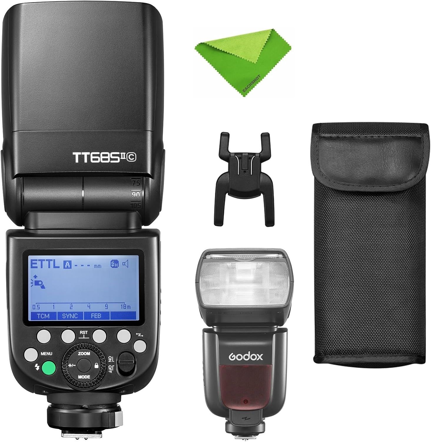 캐논 스피드라이트 카메라 플래시용 GOODOX TT685II-C 플래시 E-TTL 고속 동기화, 5D Mark IV 6D II 7D 90D 250D R5 850D