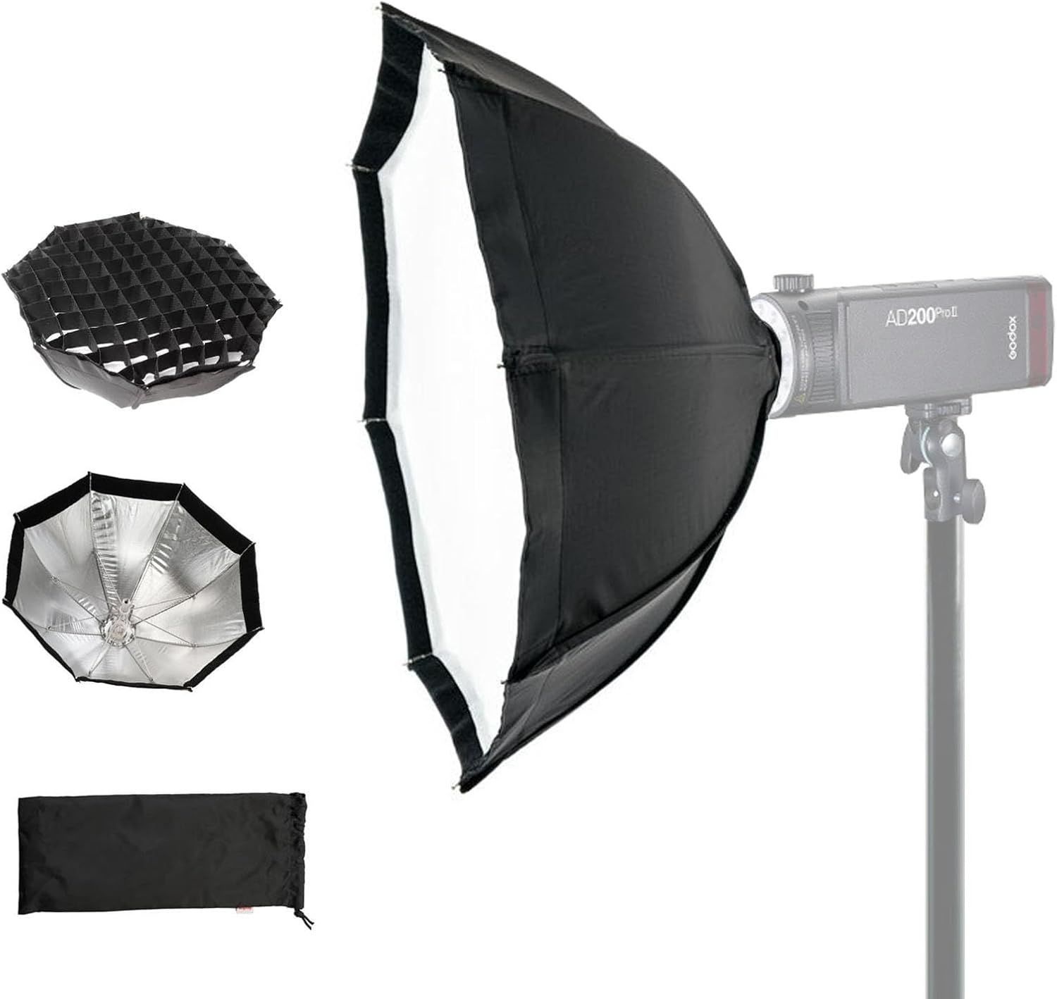 Godox Ad-s7 다기능 45cm 우산 소프트 박스 WITSTRO 플래시 <b>AD200</b> AD360II AD180 AD360용