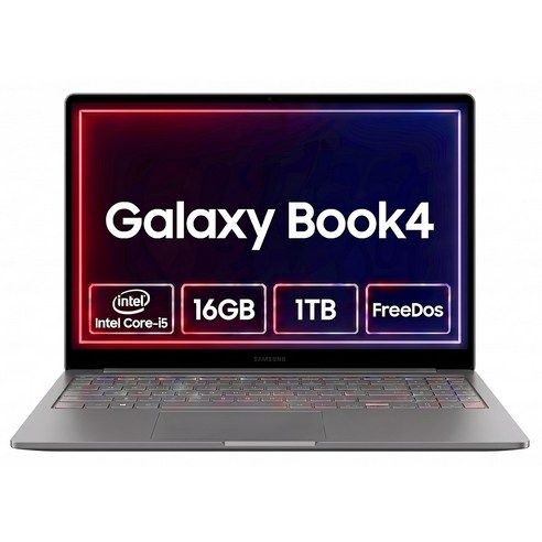 삼성 갤럭시북4 인텔i5 16G 15.6친치 NT750XGR-A51AG 업무용 학생용 인강용 가성비노트북, 그레이, 1TB, 16GB, Linux