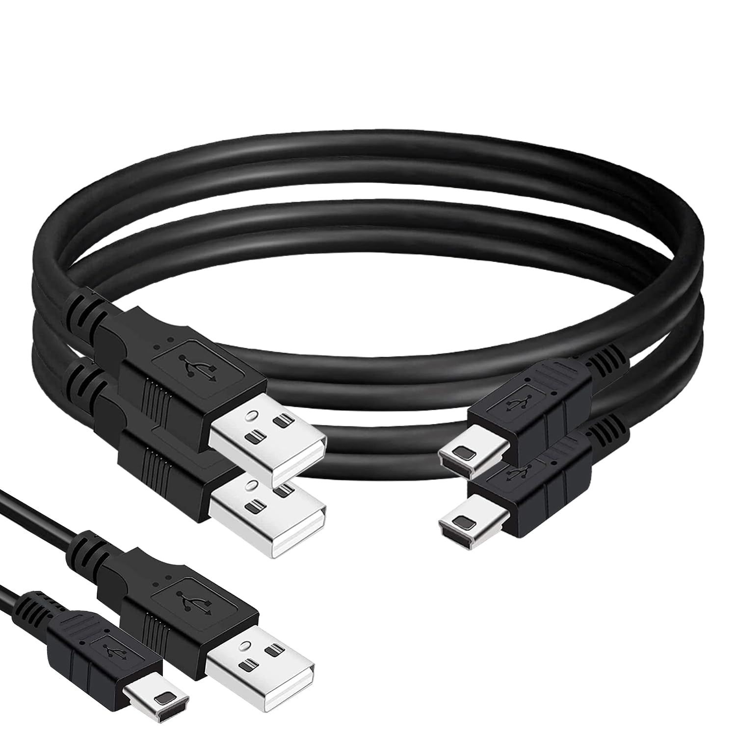 브렌다즈 미니 USB 케이블, 1피트 - 2팩 카메라, 블루 예티 스노우볼 iCE, 마이크, HERO4 Hero3, 가민 GPS, PS3 컨트롤러
