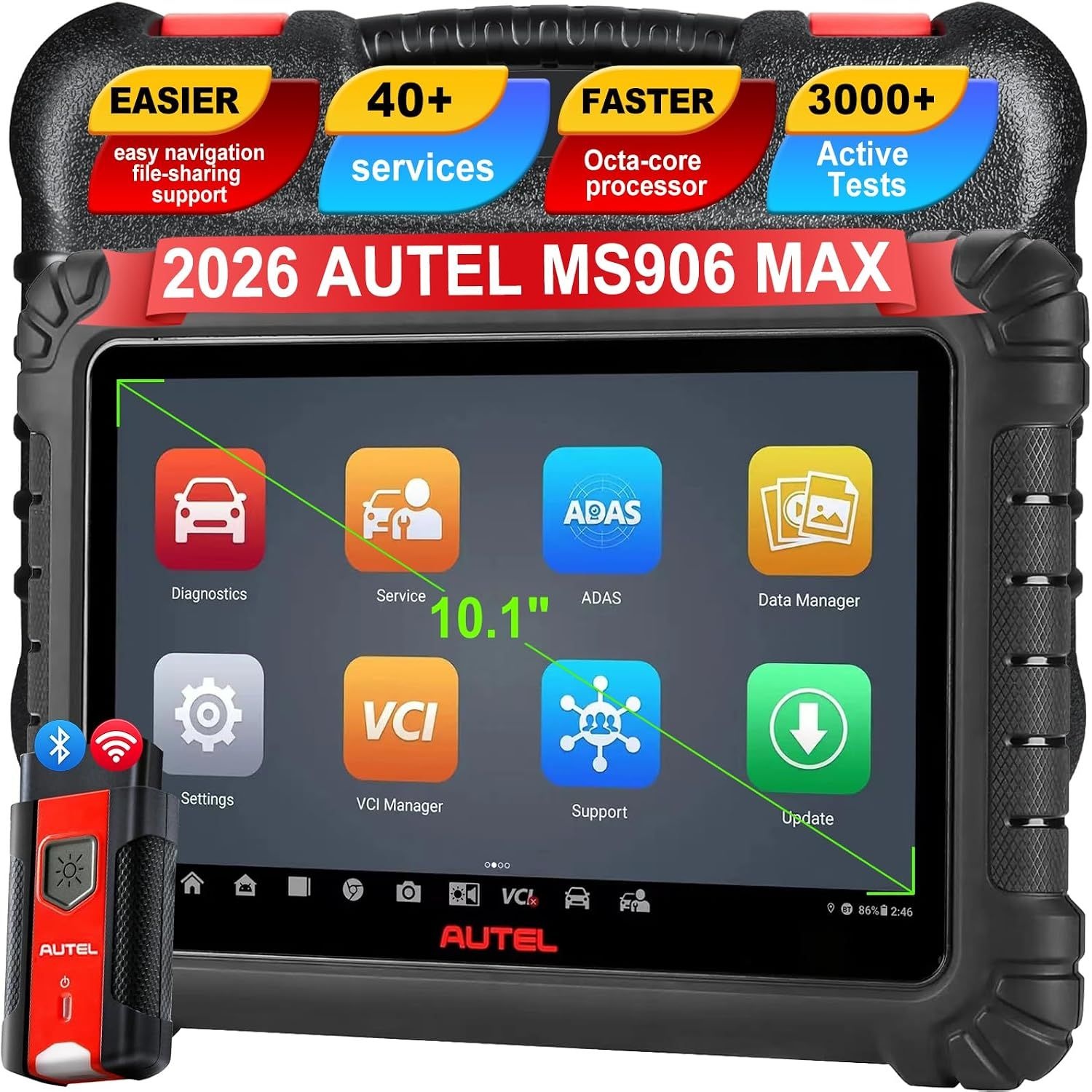 Autel MaxiSys MS906MAX 2026, MS906 Pro보다 훨씬 나은 성능, 스캐너, 탑 스캔 도구 DoIP CANFD 진단 도구, MK900MP900BT MS906BT MK908